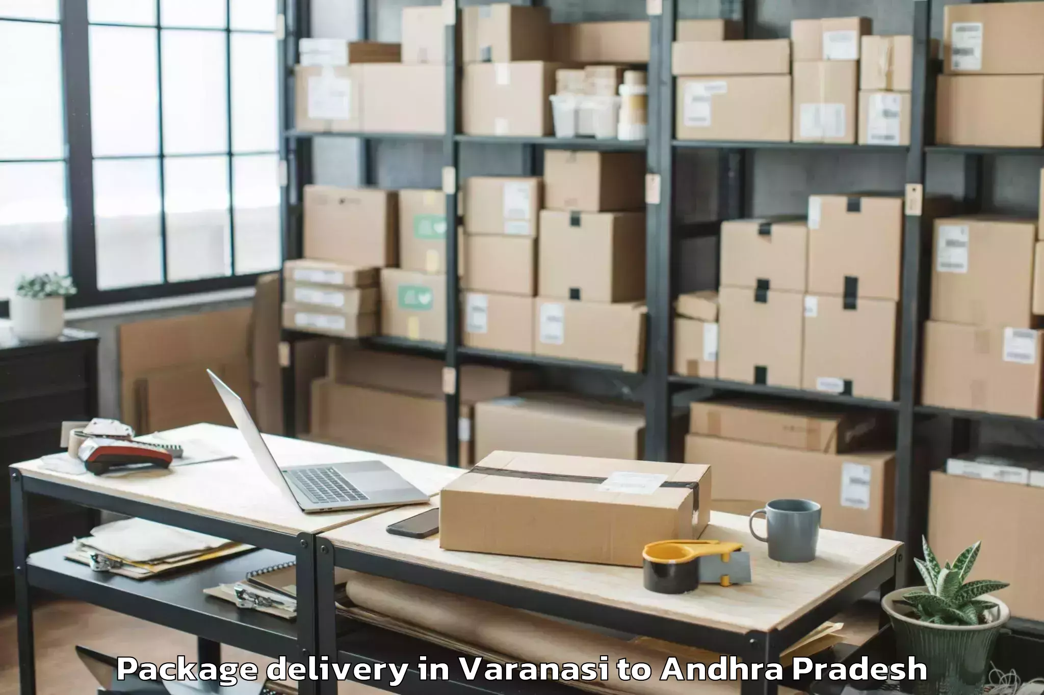 Quality Varanasi to Koyyalgudem Package Delivery